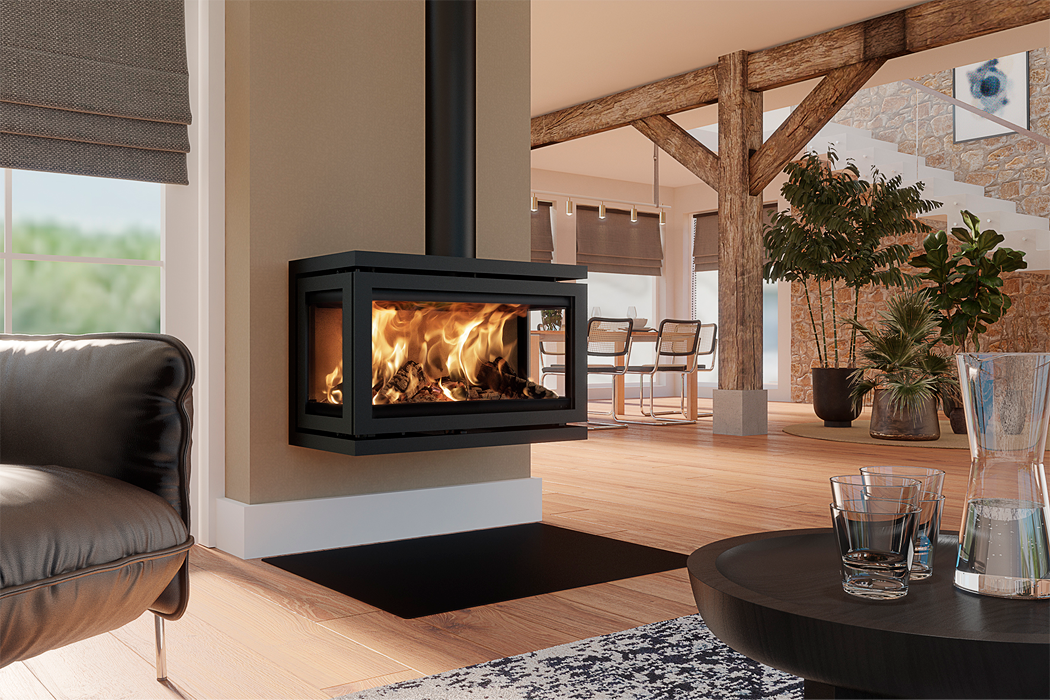 Dik Geurts Vidar Triple Large Wall houtkachel