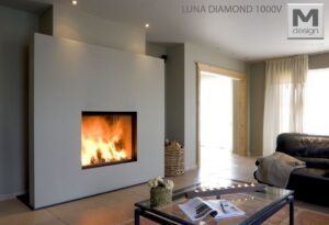 M-design Luna Diamond 1000V houtkachel