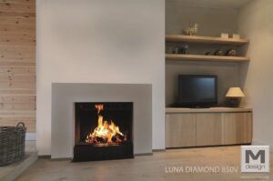 M-design Luna Diamond 850V houtkachel