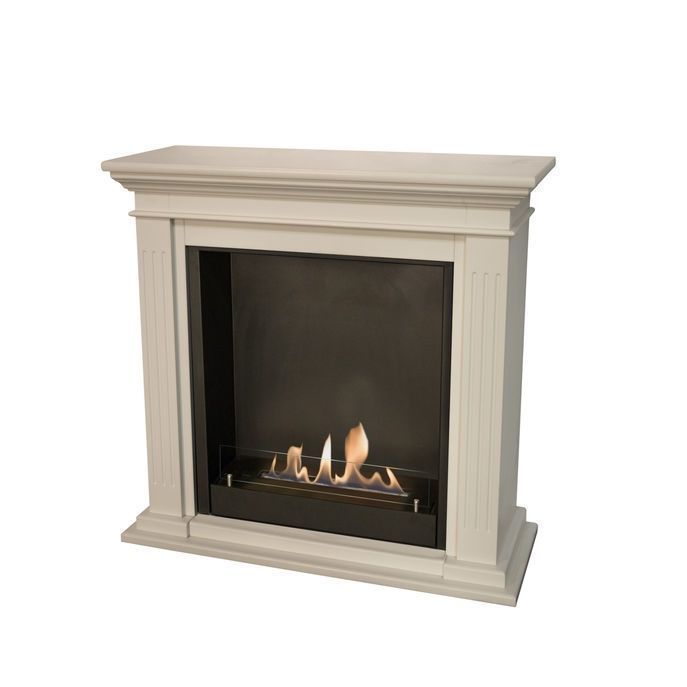 Xaralyn Cadiz met inbouw unit L bio-ethanol haard (schouw Stone Finish wit)