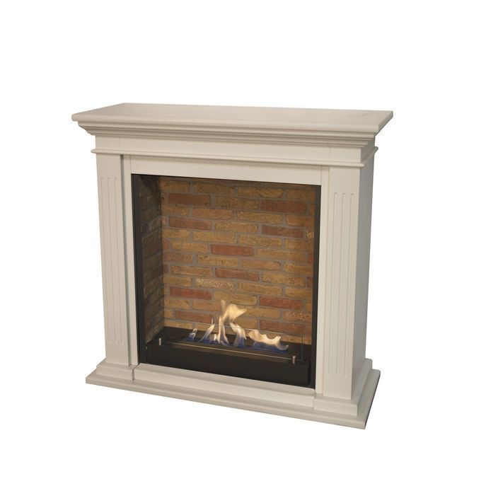Xaralyn Cadiz met inbouw unit L met steendecor bio-ethanol haard (schouw Stone Finish wit)