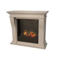 Xaralyn Kreta Mini met inbouw unit Cassette 600 elektrische haard (schouw stone finish wit)
