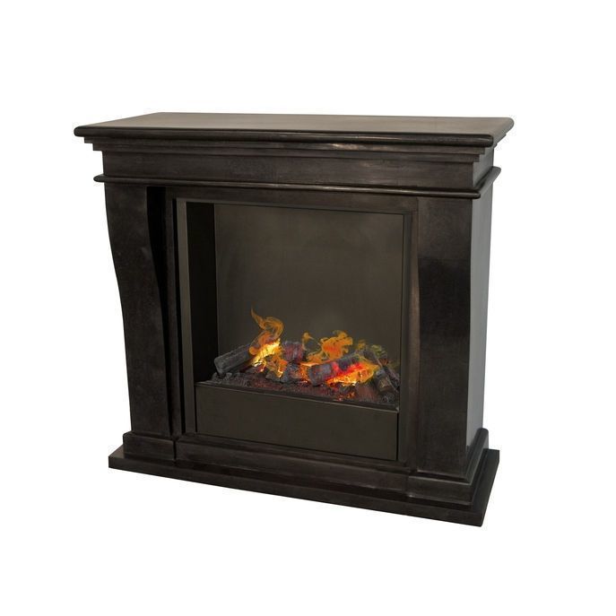 Xaralyn Kreta Mini met inbouw unit Cassette 600 elektrische haard (schouw zwart)