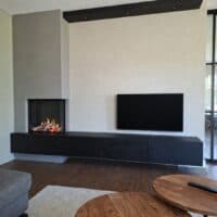 Fam. Nijenkamp Lemelerveld (charlton & Jenrick Luminosa 62 Met Haardmeubel En Basebeton Afwerking)