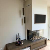 Fam. Blankhorst Markelo (dru Maestro 80 3 Met Haardplateau In Oxide Stuc Bronze)