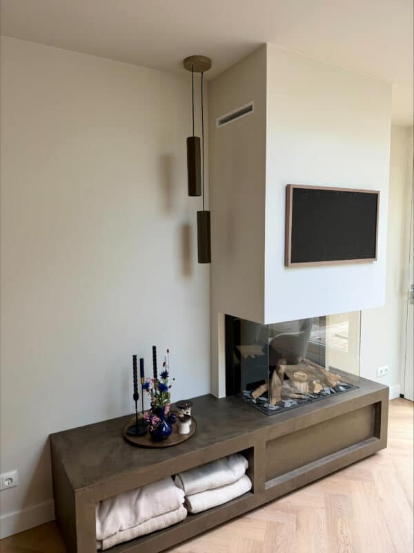 Fam. Blankhorst Markelo (dru Maestro 80 3 Met Haardplateau In Oxide Stuc Bronze)